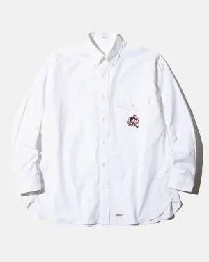 AARON CHANG BAGGY FIT OXFORD SPORT SHIRT - WHITE