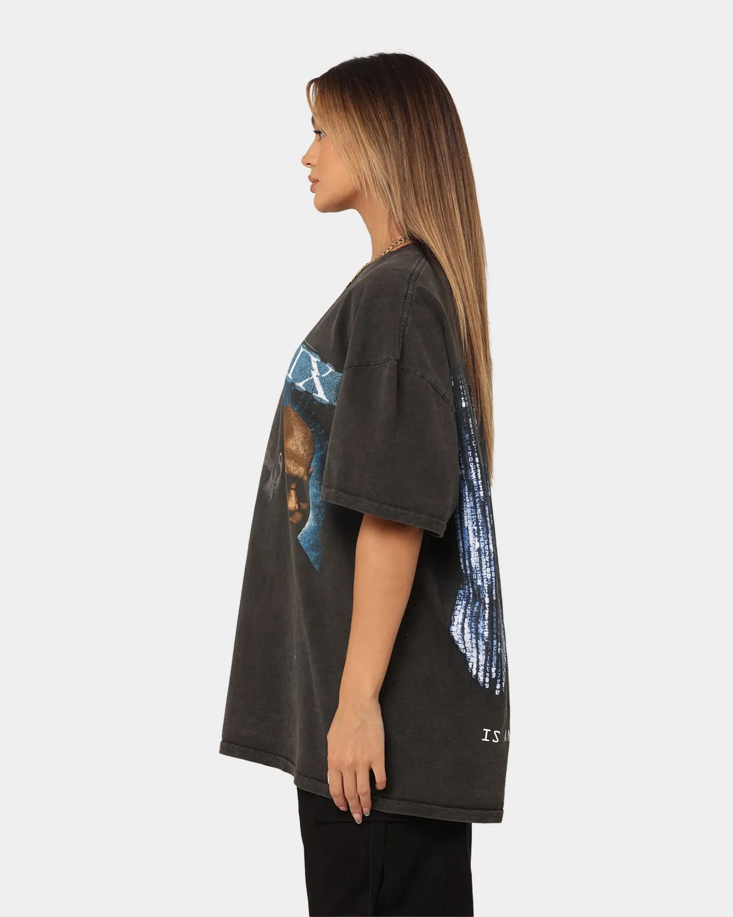 American Thrift X The Matrix Heavyweight Vintage T-Shirt Black Wash
