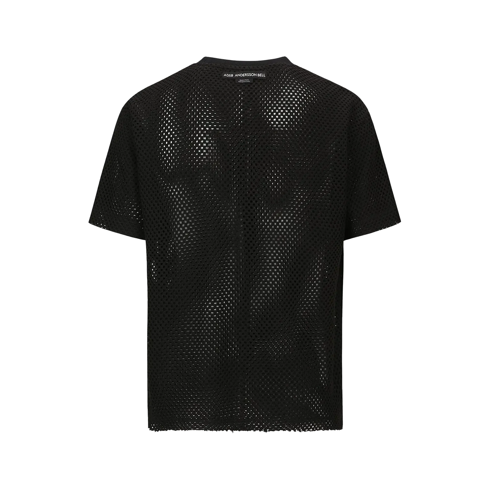 Andersson Bell Star Patch Mesh T-Shirts Black ATB1295M