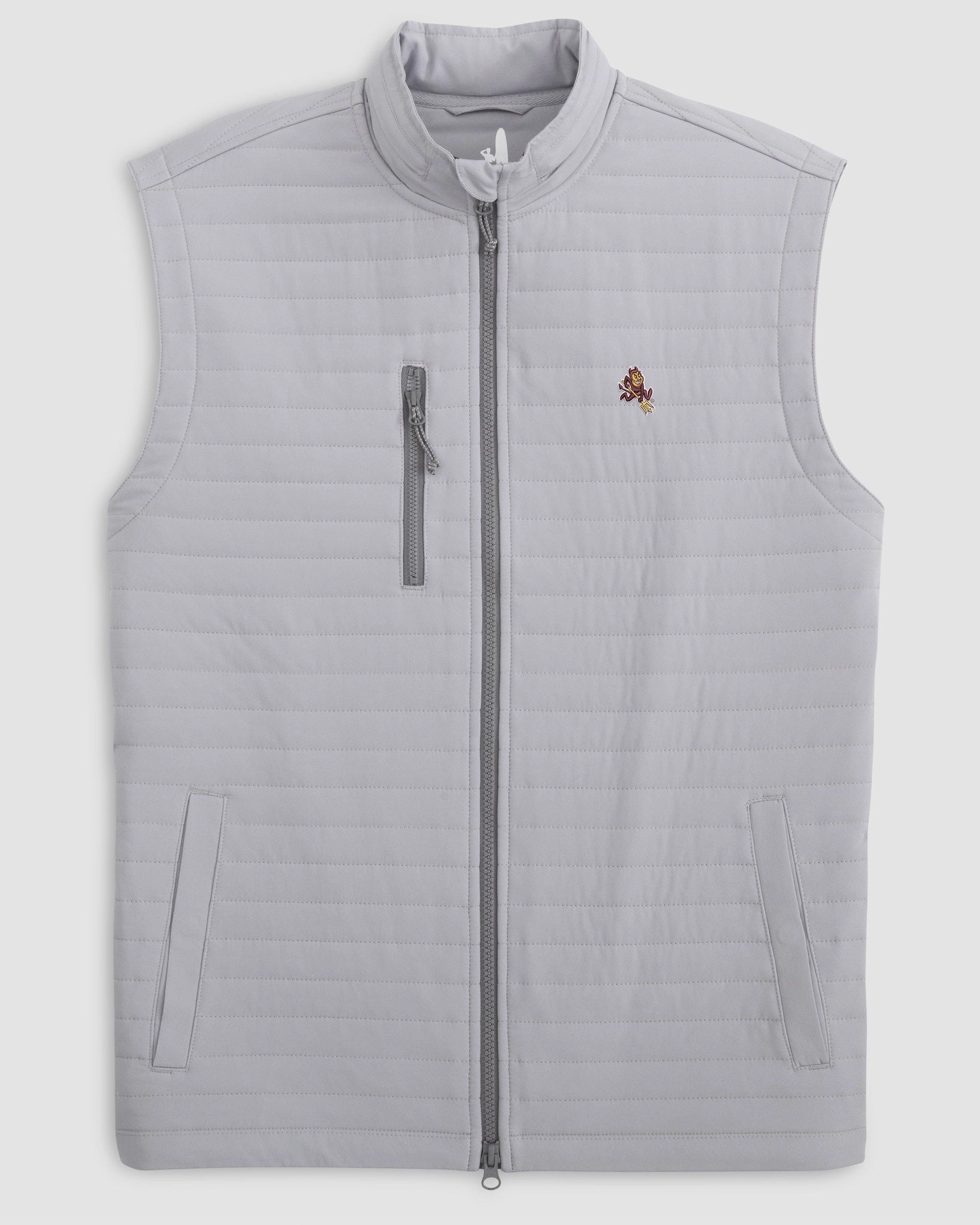 Arizona State Crosswind Quilted Performance Vest - Sparky Logo