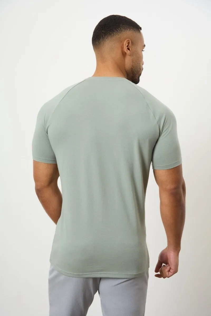 Athletic Fit Crew Neck T-Shirt in Sage