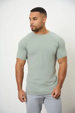 Athletic Fit Crew Neck T-Shirt in Sage