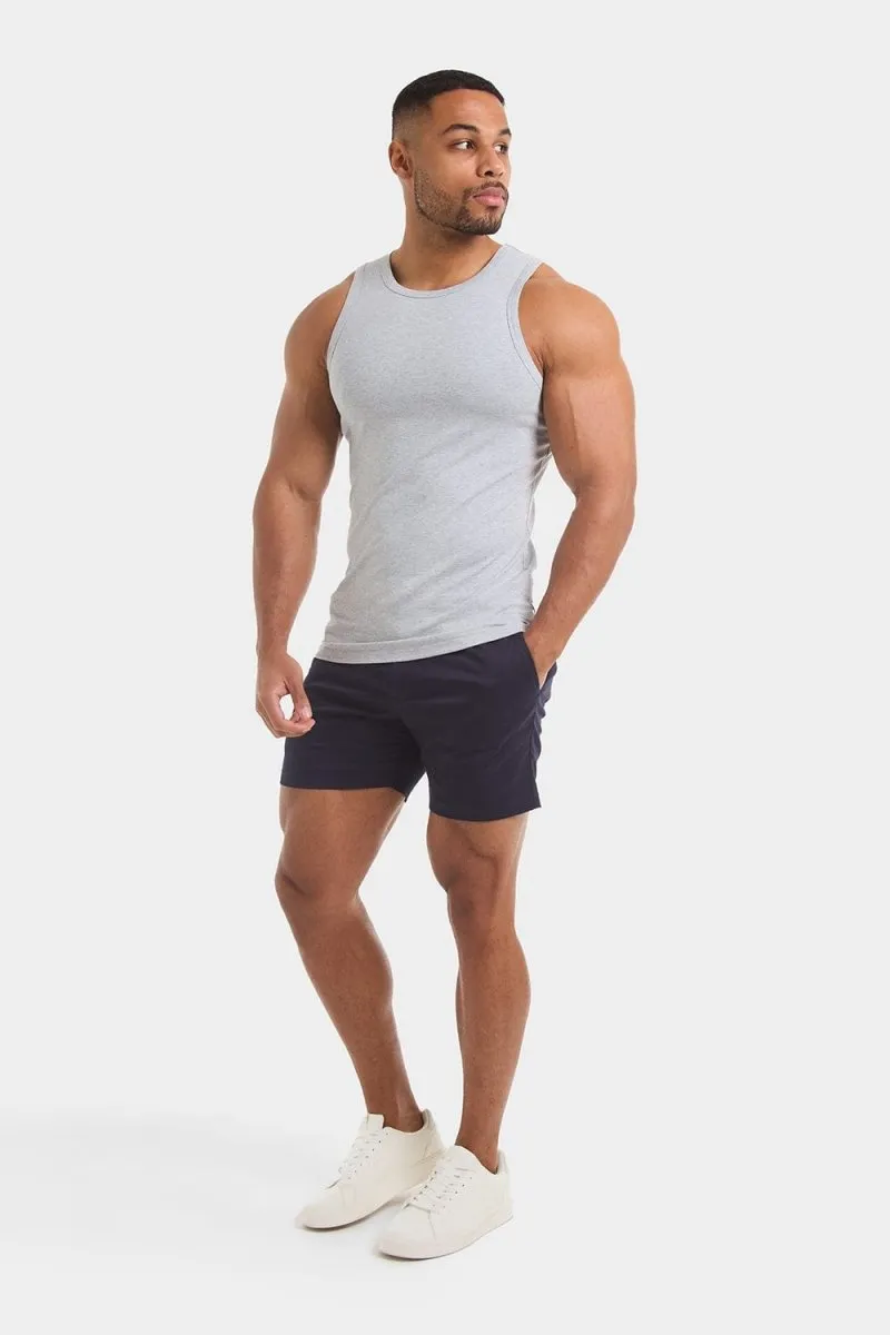 Athletic Fit Tank Top in Grey Marl