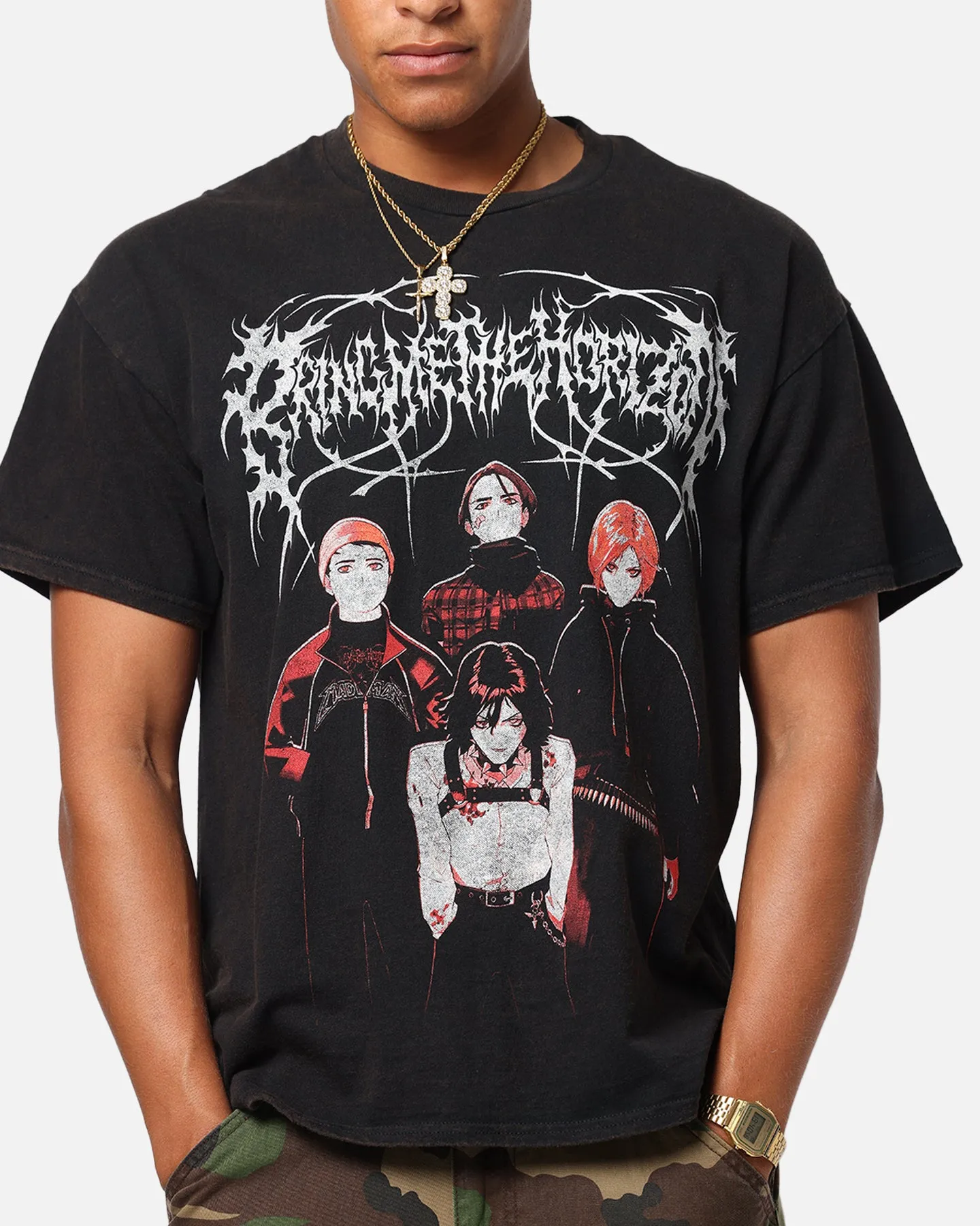 Bring Me The Horizon Theres No Love T-Shirt Black Wash