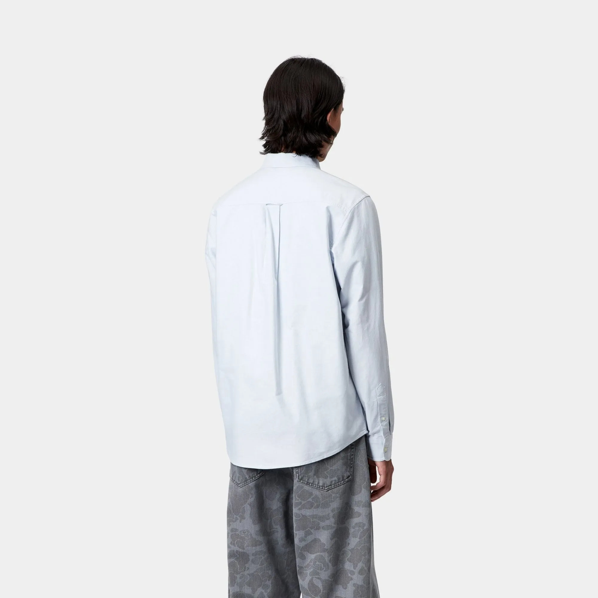 C-Logo Shirt | Blue Fog / White