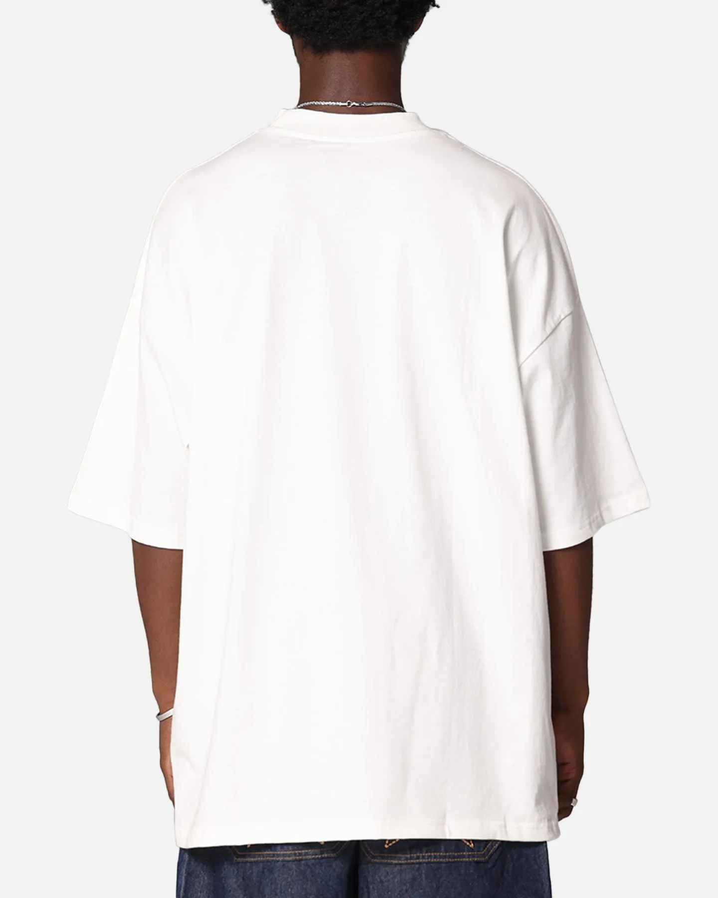 Carre Game Over Mock Neck T-Shirt Off White
