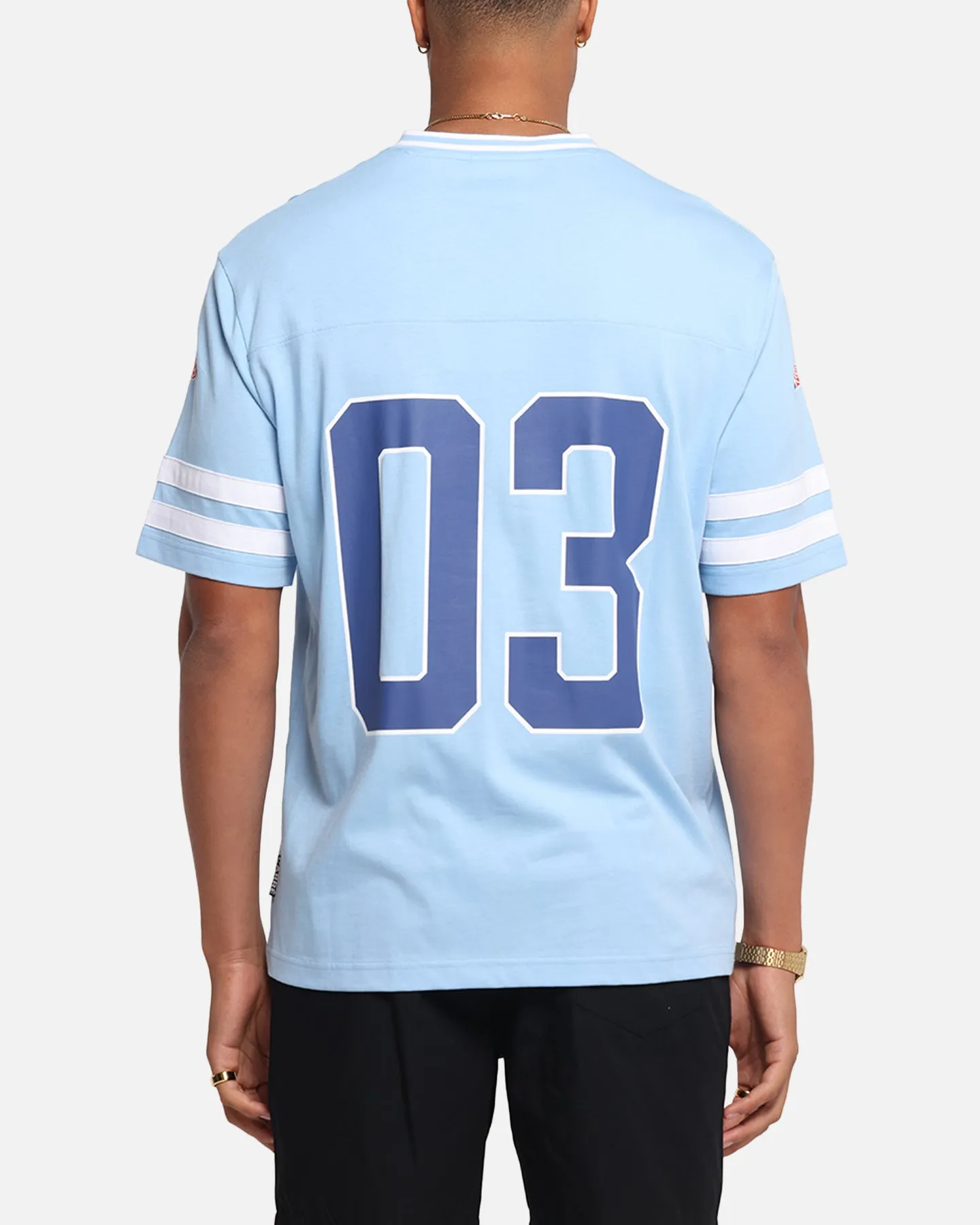 Carre Rose Football T-Shirt Light Blue