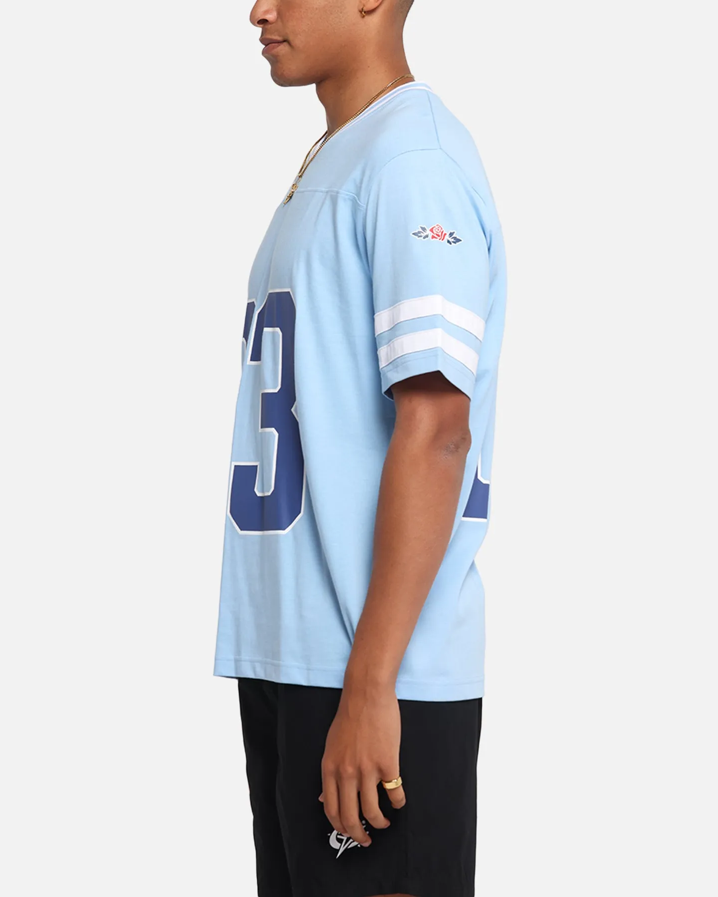 Carre Rose Football T-Shirt Light Blue