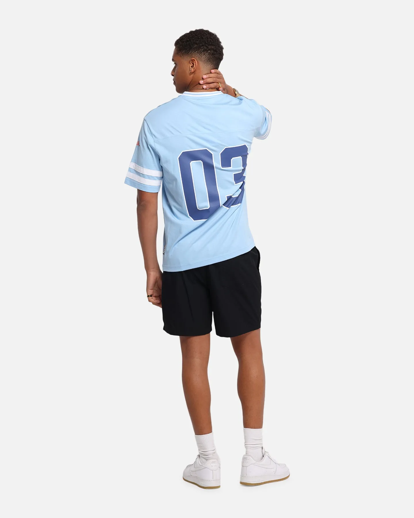 Carre Rose Football T-Shirt Light Blue