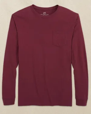 Classic Long Sleeve Pocket T-Shirt - Chianti