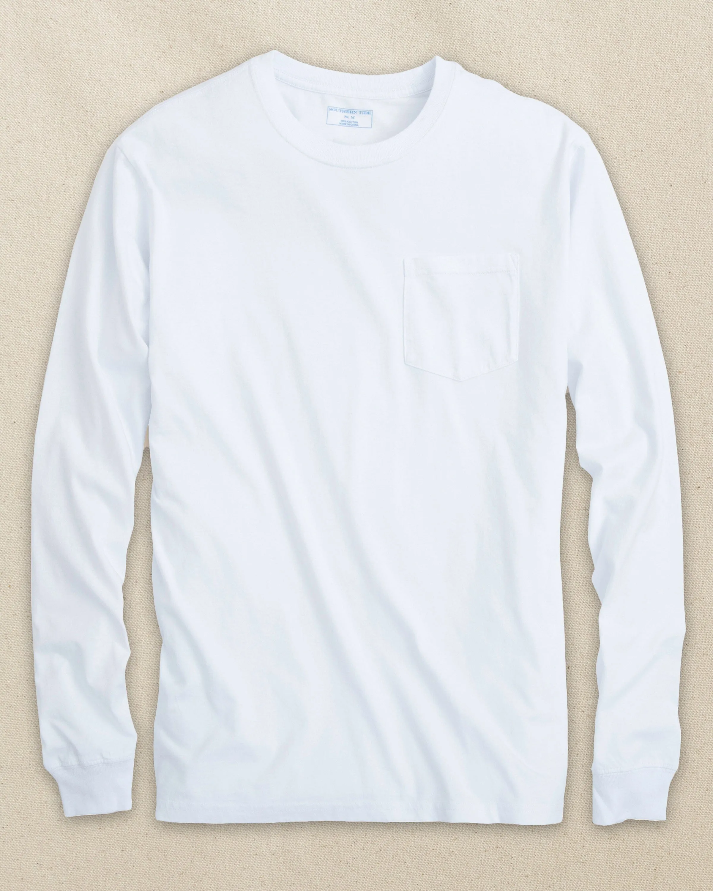 Classic Long Sleeve Pocket T-Shirt - Classic White