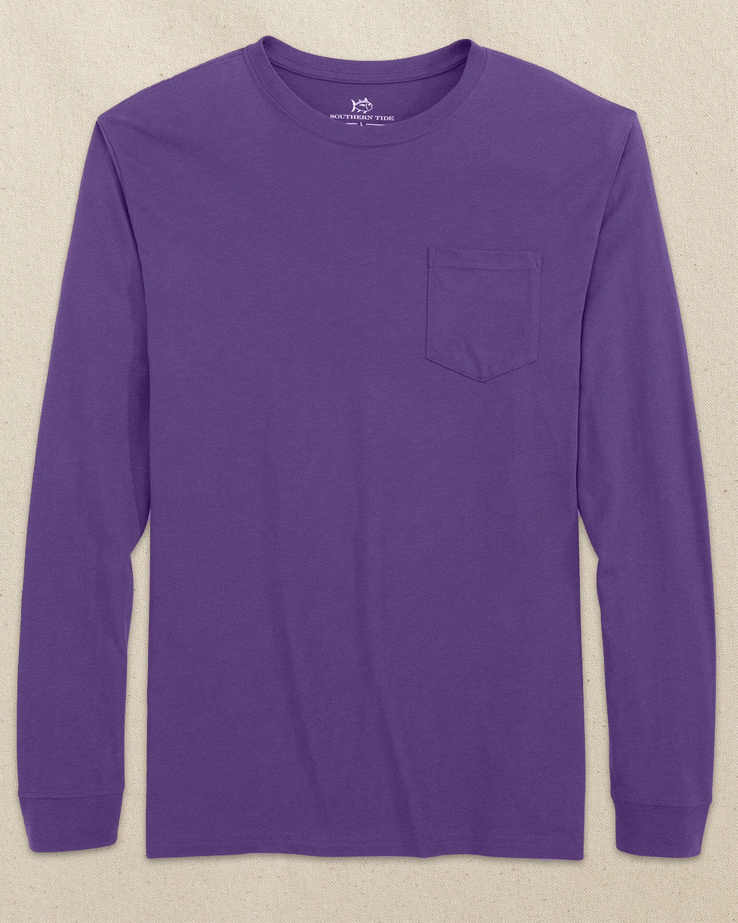 Classic Long Sleeve Pocket T-Shirt - Regal Purple