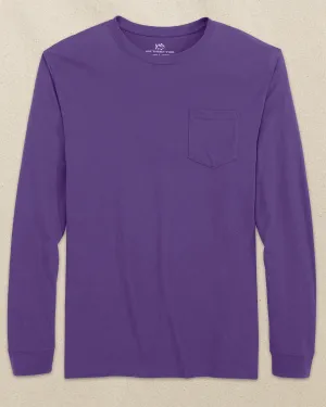 Classic Long Sleeve Pocket T-Shirt - Regal Purple