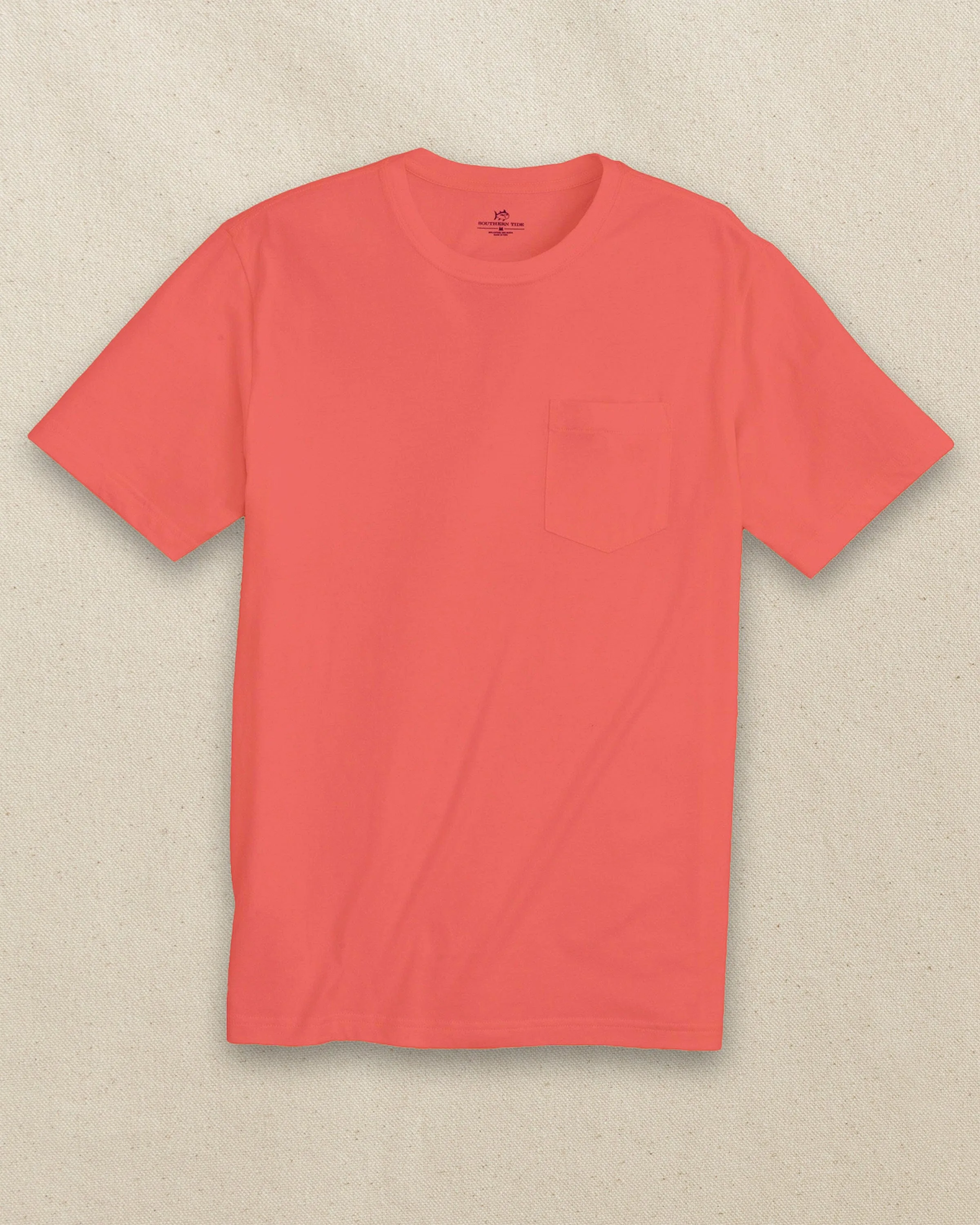 Classic Short Sleeve Pocket T-Shirt - Light Coral