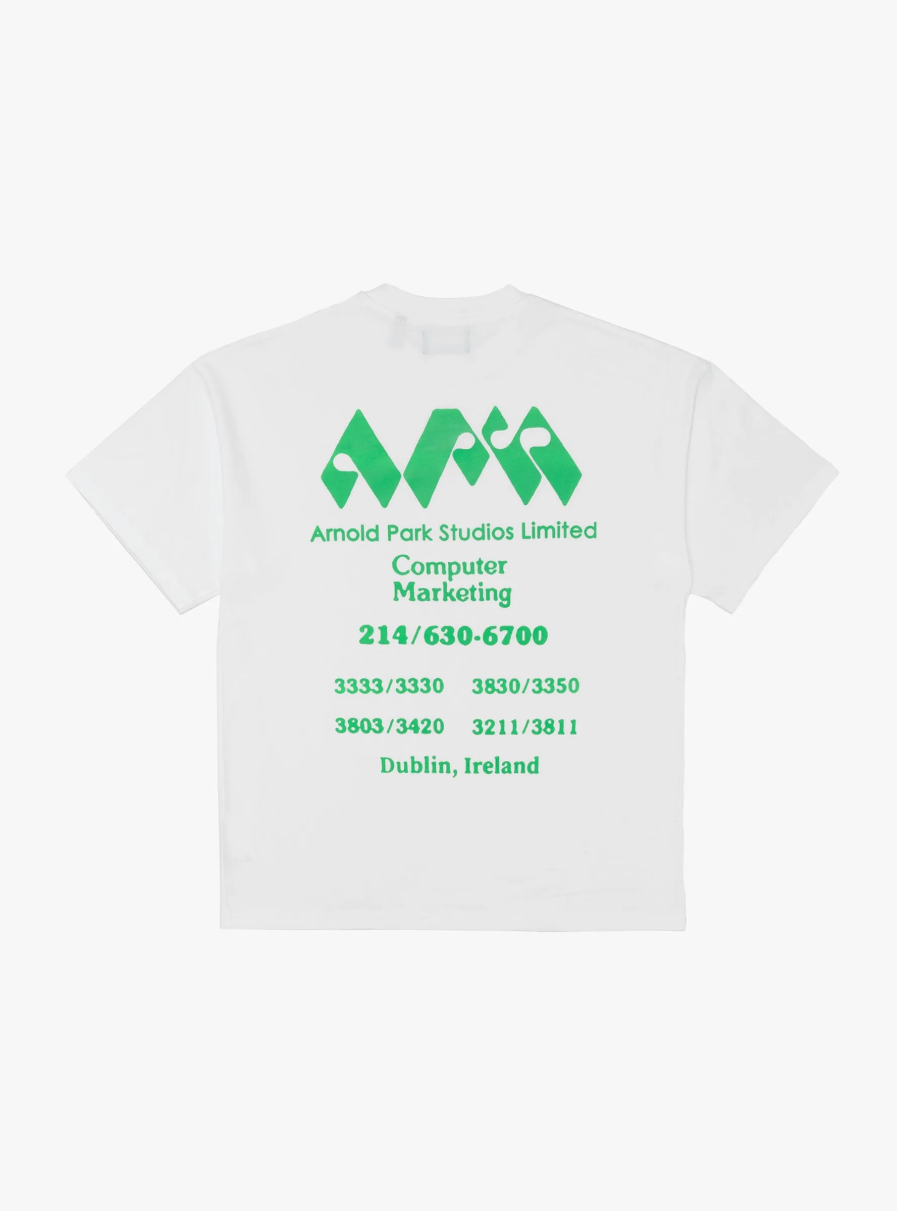 Computer Marketing Logo T-Shirt White