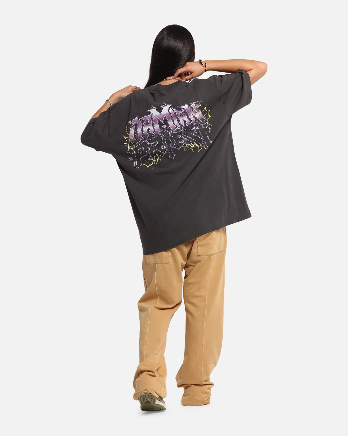 Culture Kings X WWE Damian Priest Wrestlemania XLI Heavy T-Shirt Black Wash