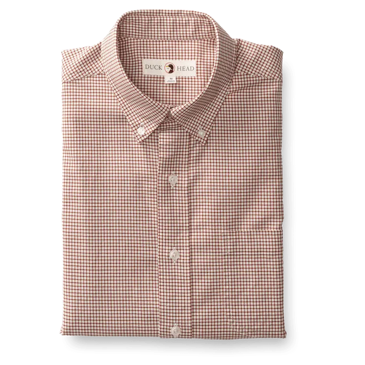 Duck Head Lowery Plaid Cotton Oxford Sport Shirt (2 Colors)