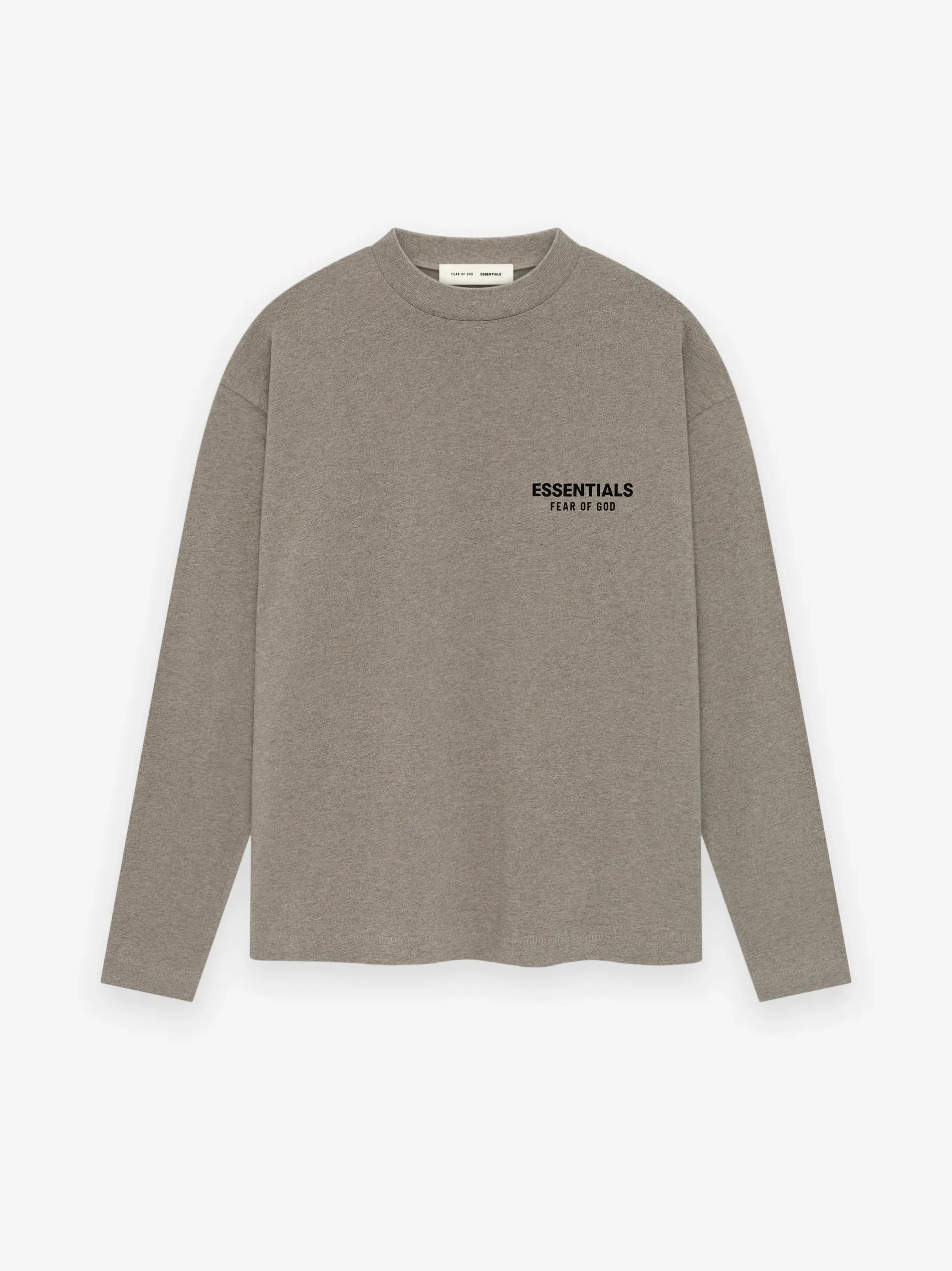 Fear of God Essentials Classic Long Sleeve Tee in Heather xld