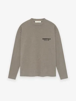 Fear of God Essentials Classic Long Sleeve Tee in Heather xld