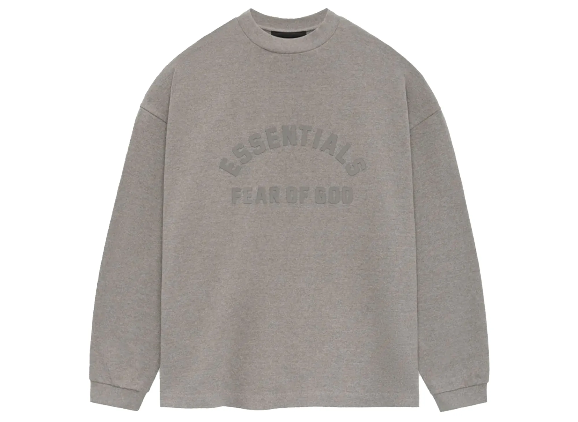 Fear of God Essentials Heavy L/S Tee in Heather Grey