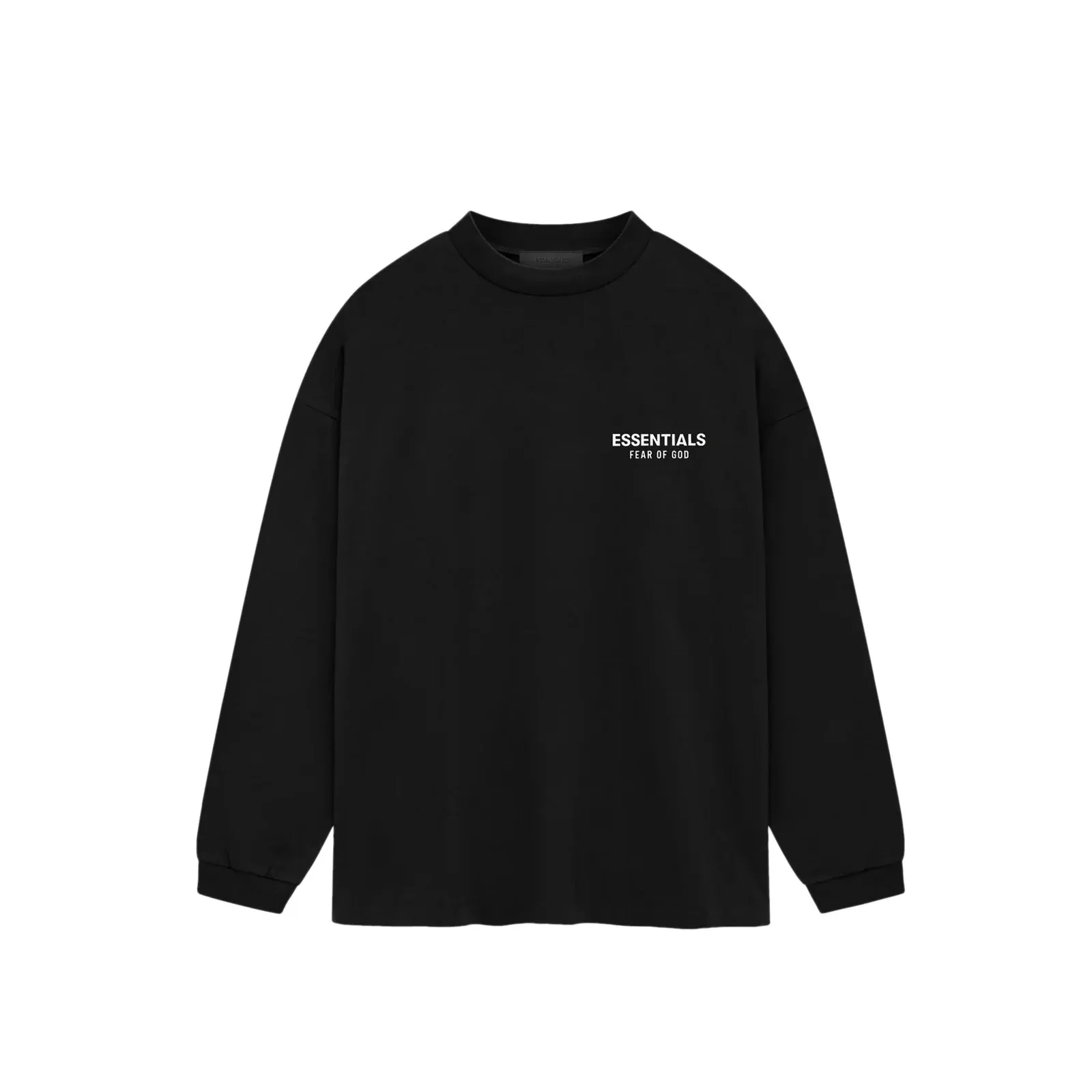 Fear of God Essentials Jersey Long Sleeve T-Shirt in Black