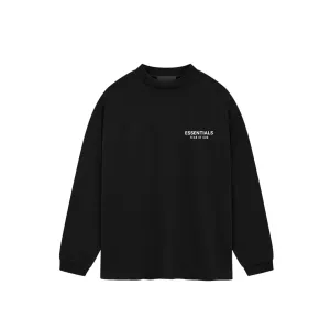 Fear of God Essentials Jersey Long Sleeve T-Shirt in Black