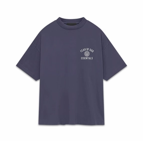 Fear of God Essentials Jersey Crewneck Tee in Marine