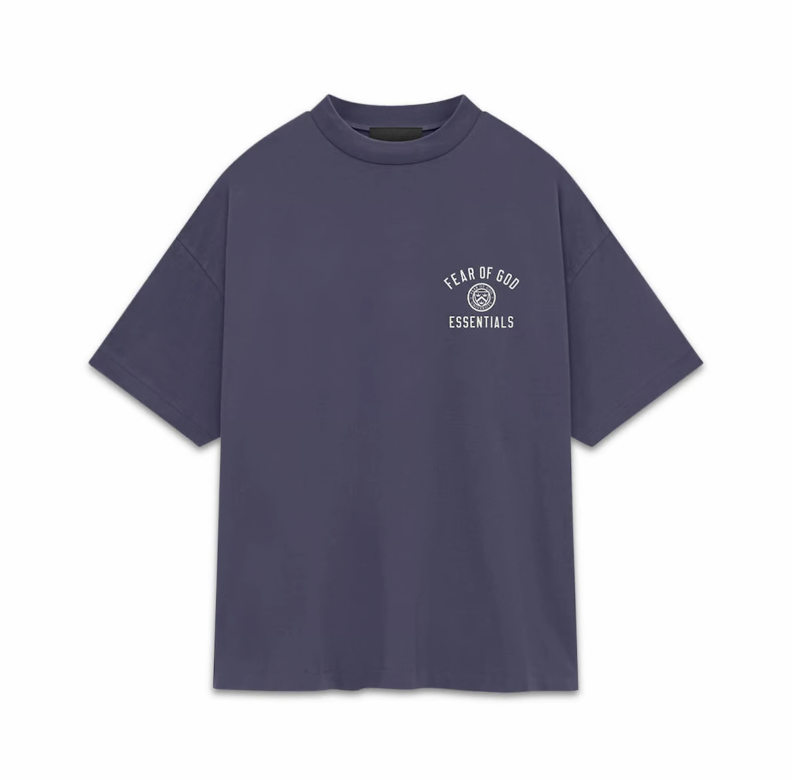 Fear of God Essentials Jersey Crewneck Tee in Marine