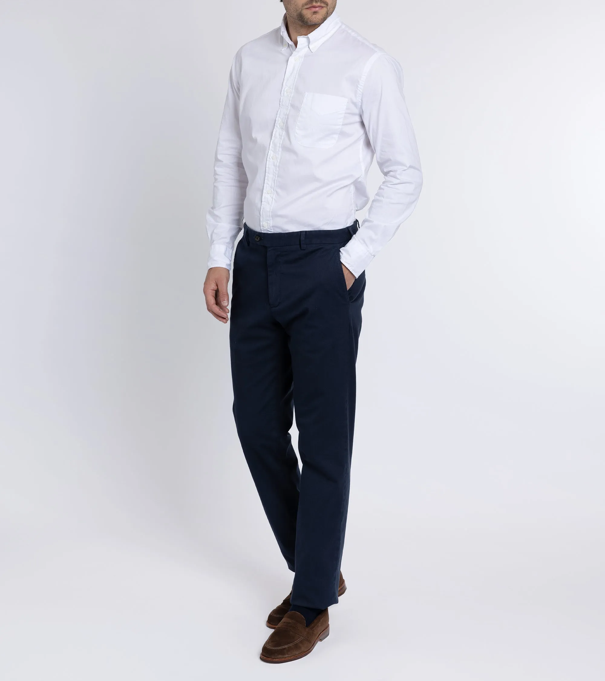 Gitman Vintage Zephyr Cotton Shirt: White