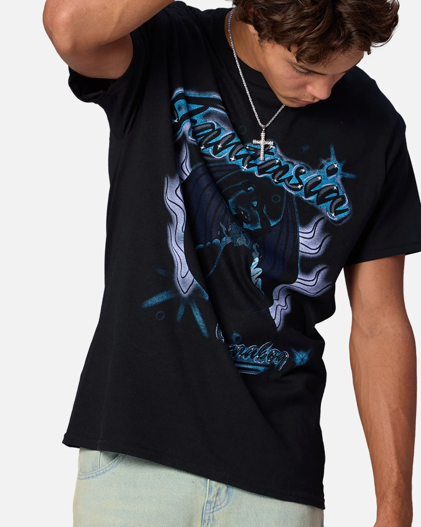 Goat Crew Disney Fantasia Chernabog Airbrush T-Shirt Black