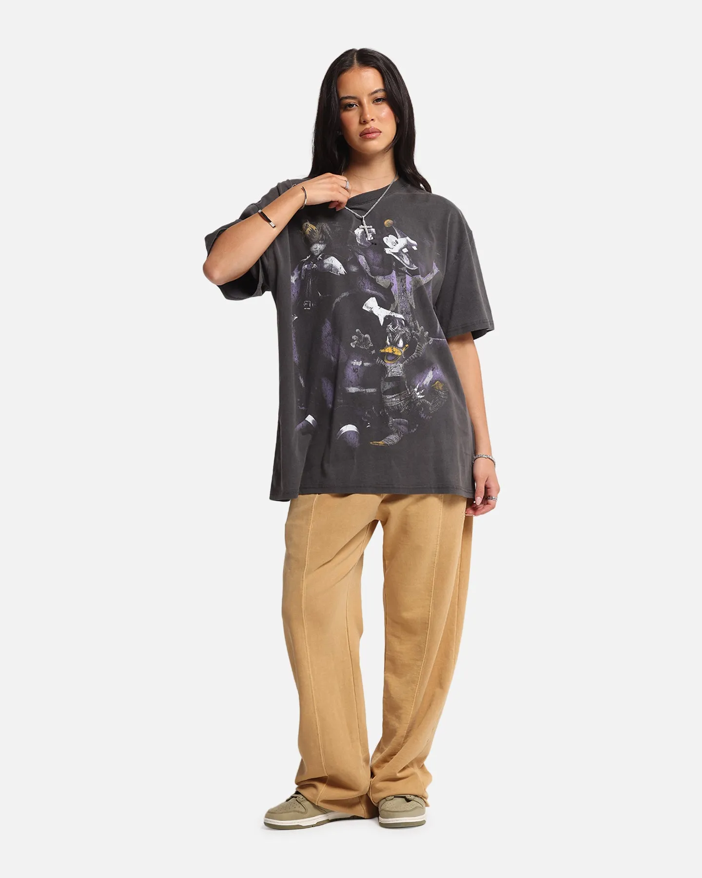 Goat Crew Disney Kingdom Hearts Halloween Town Heavy T-Shirt Black Wash