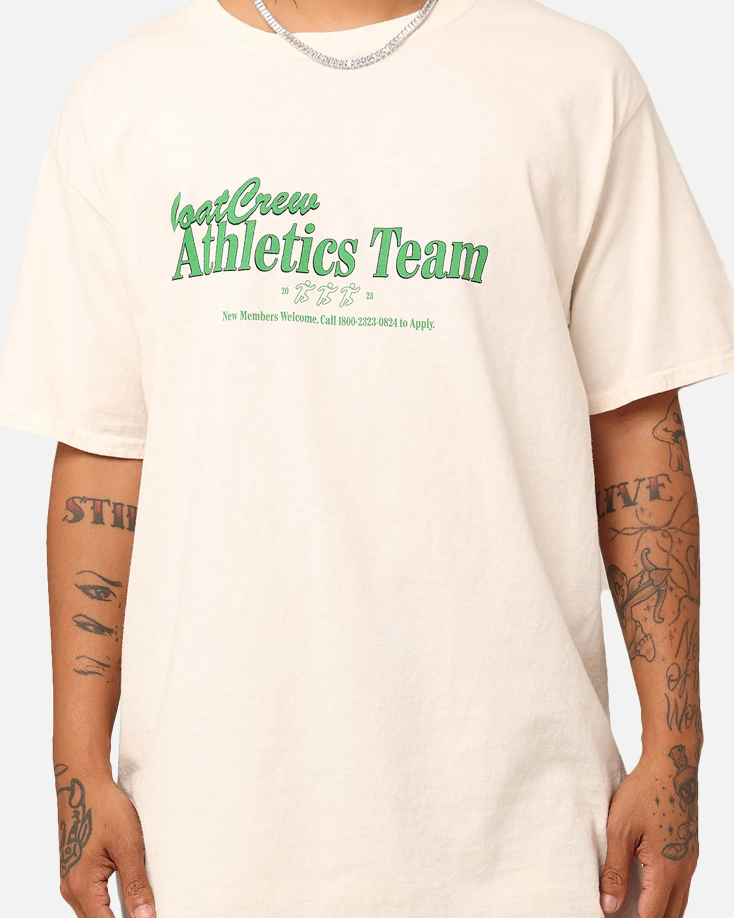Goat Crew GC Athlete T-Shirt Off White