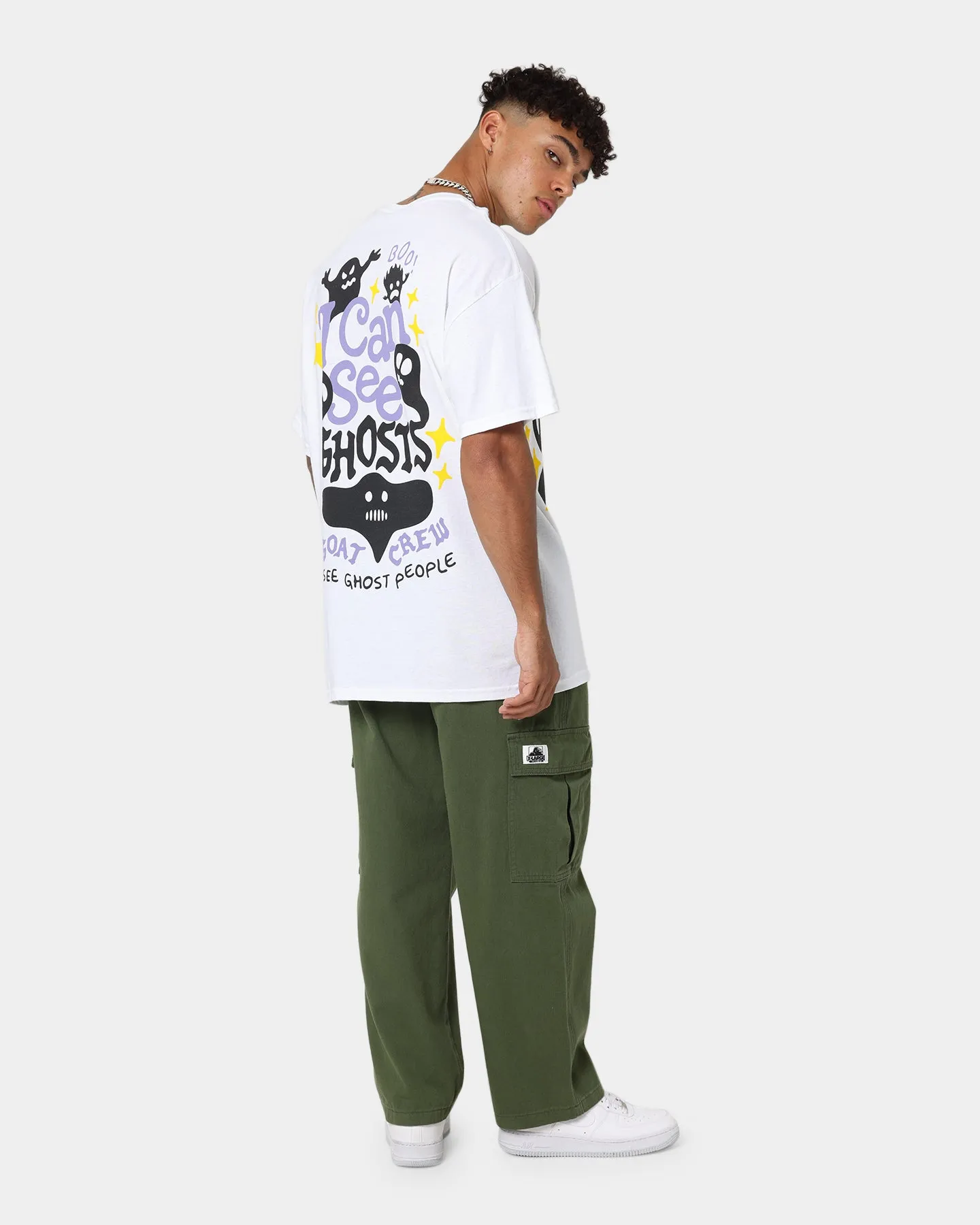 Goat Crew I Can See Ghosts All Over Print T-Shirt White