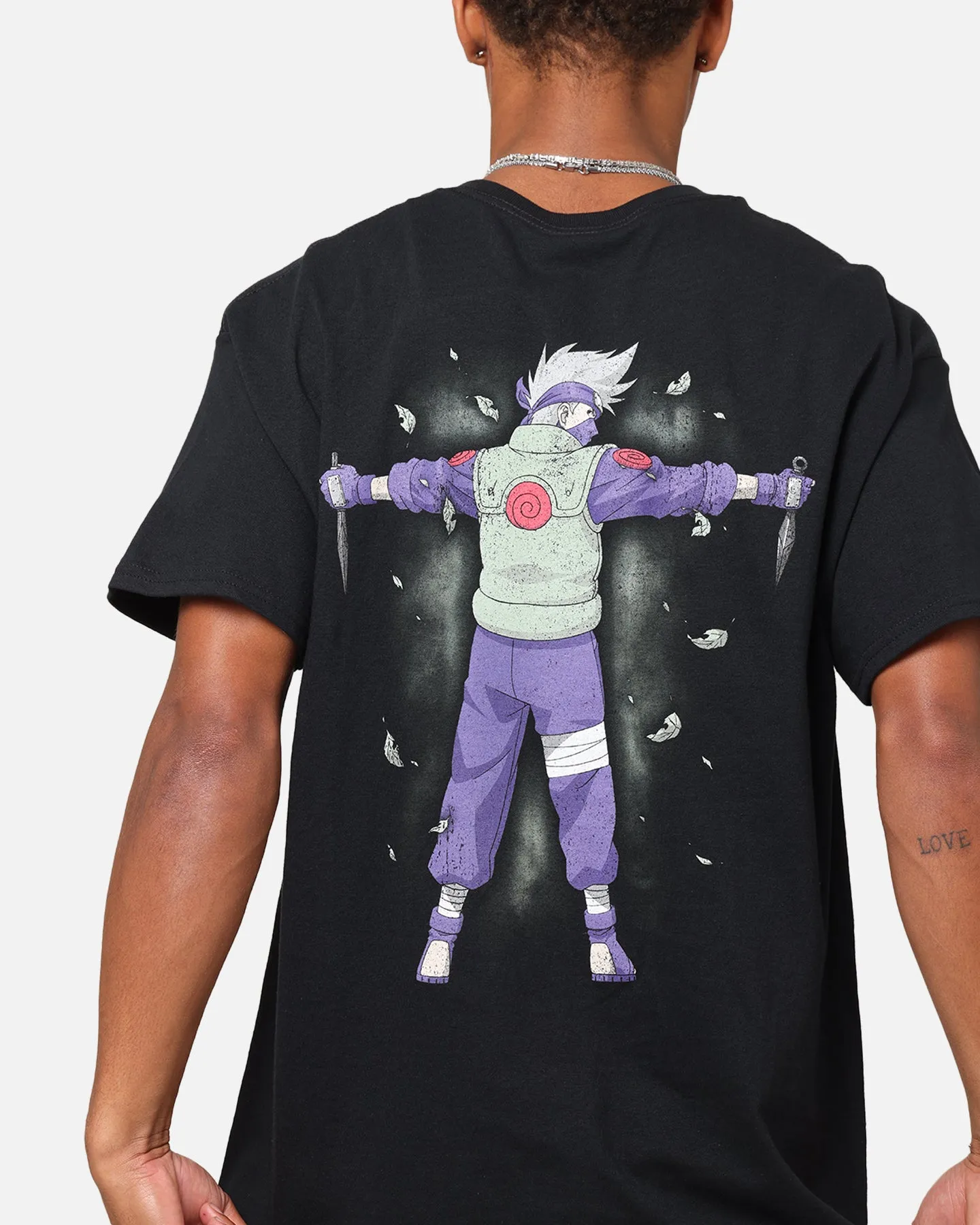 Goat Crew X Naruto Kakashi Vintage T-Shirt Black