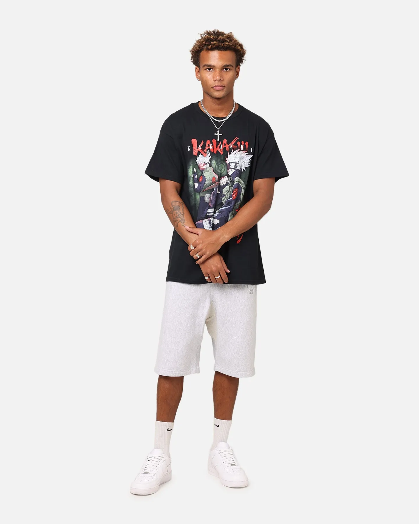 Goat Crew X Naruto Kakashi Vintage T-Shirt Black
