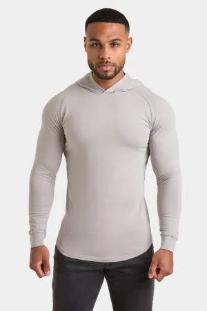 Hooded Top in Concrete Grey