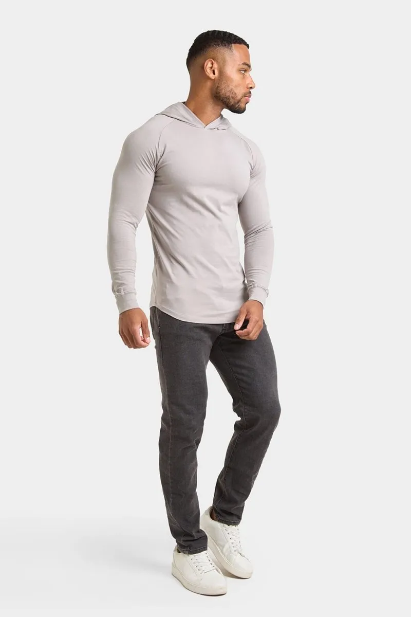 Hooded Top in Concrete Grey