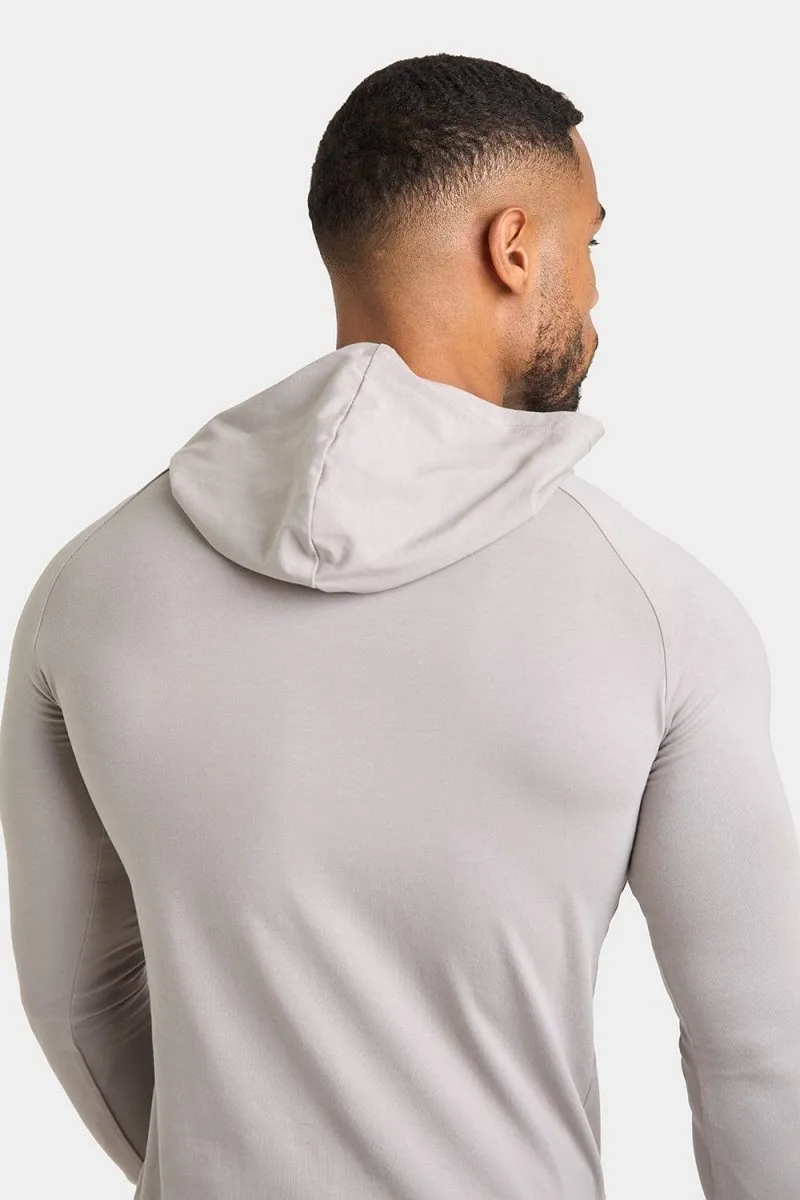 Hooded Top in Concrete Grey