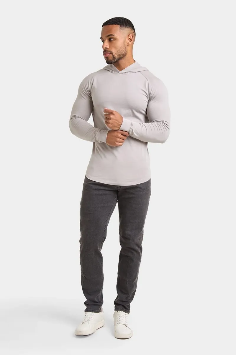 Hooded Top in Concrete Grey