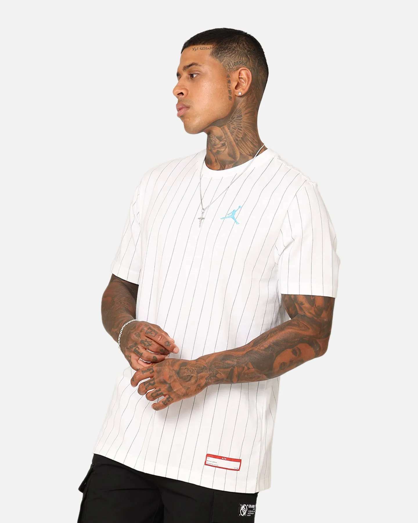 Jordan Flight MVP Crew T-Shirt White/Dark Powder