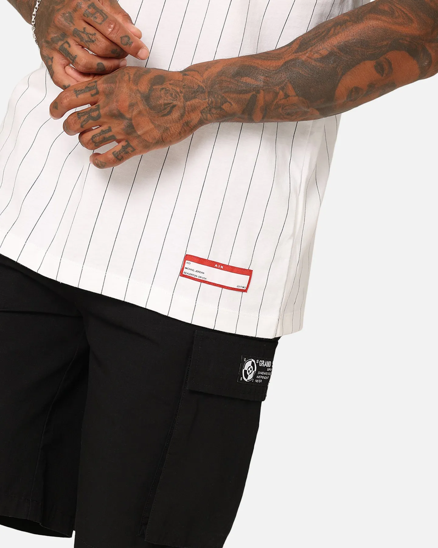 Jordan Flight MVP Crew T-Shirt White/Dark Powder