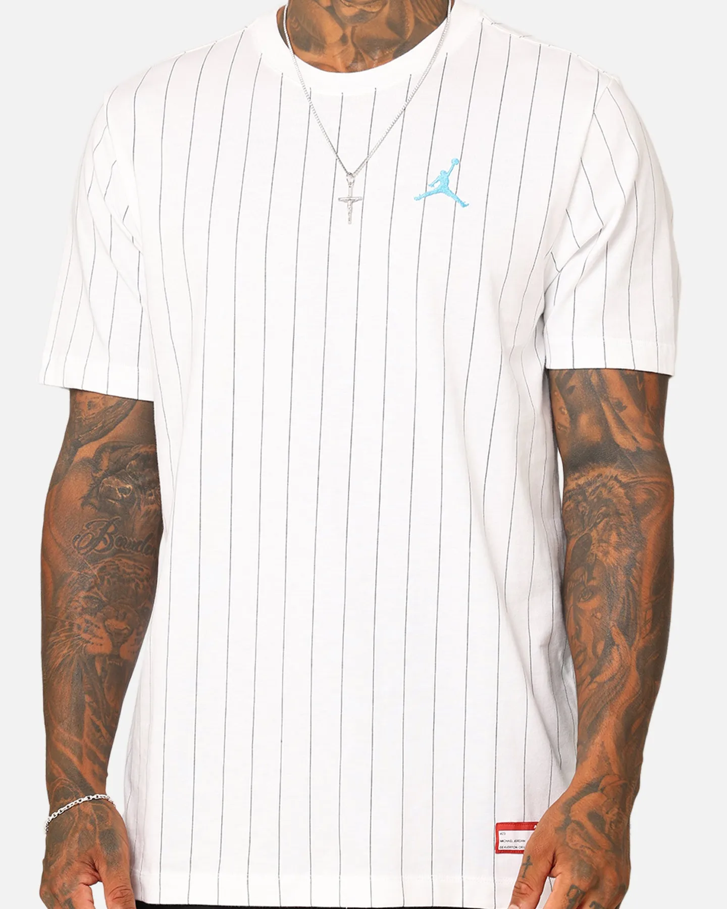 Jordan Flight MVP Crew T-Shirt White/Dark Powder