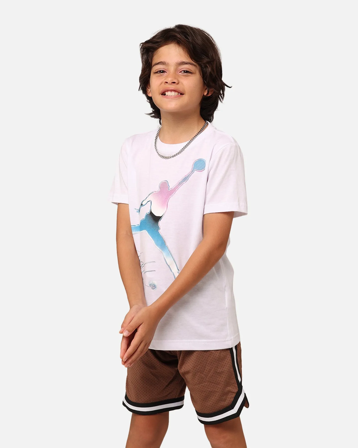 Jordan Kids' Jumpman Flight T-Shirt Chrome White