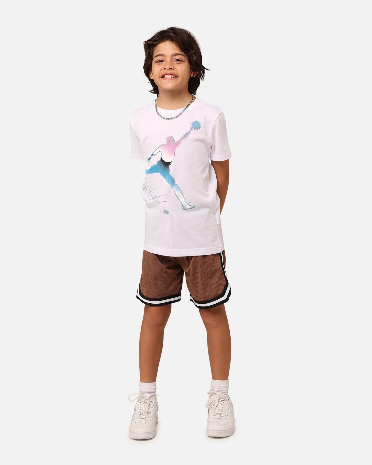 Jordan Kids' Jumpman Flight T-Shirt Chrome White