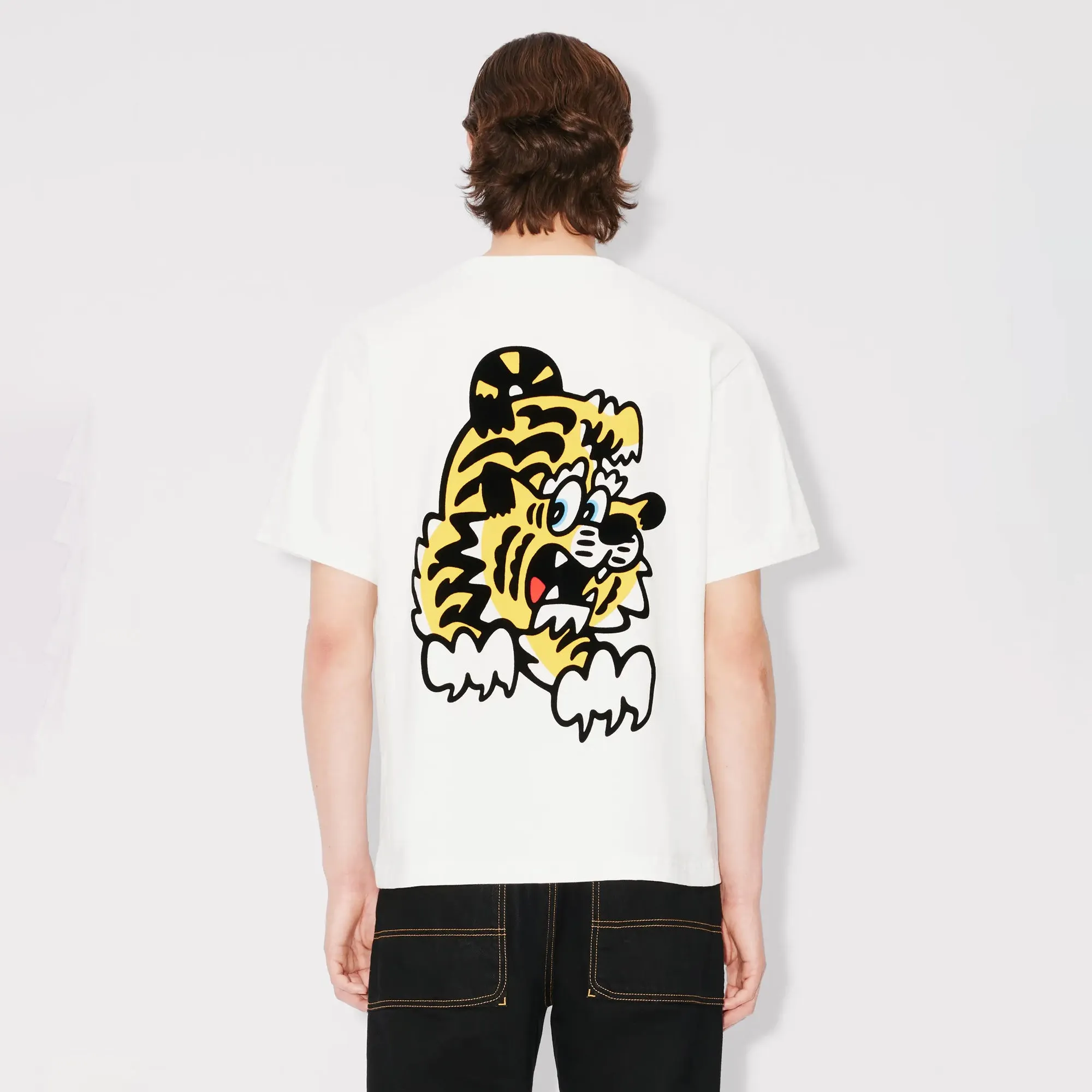 Kenzo Verdy Collection Oversize T-Shirt Off White FF55TS5474SG.02