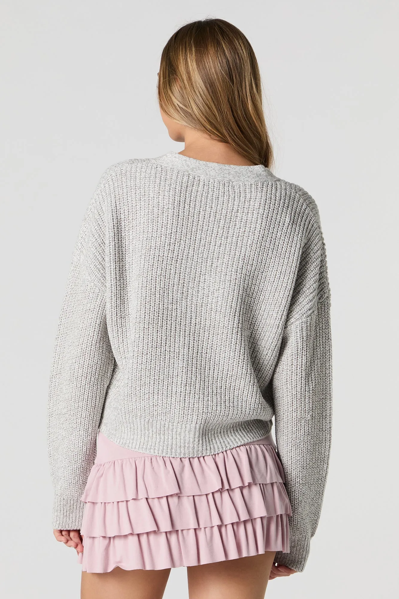 Knit Button-Up Cardigan
