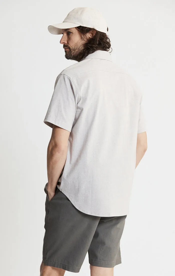 Knit Cotton Short Sleeve Shirt