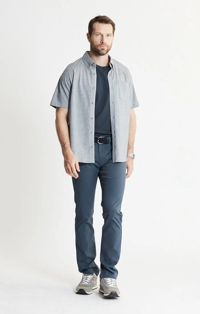 Knit Cotton Short Sleeve Shirt