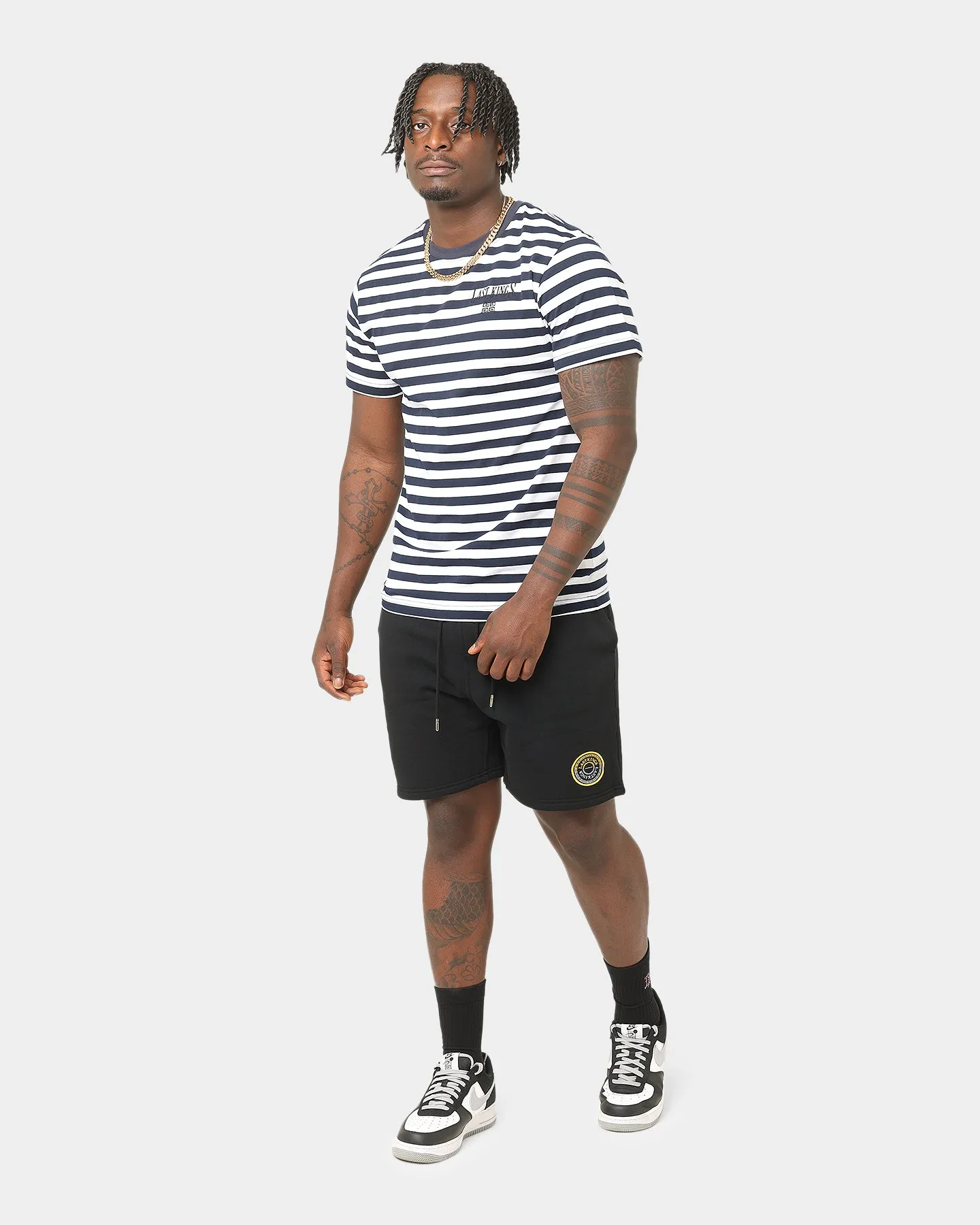 Last Kings Stripes Short Sleeve T-Shirt Navy