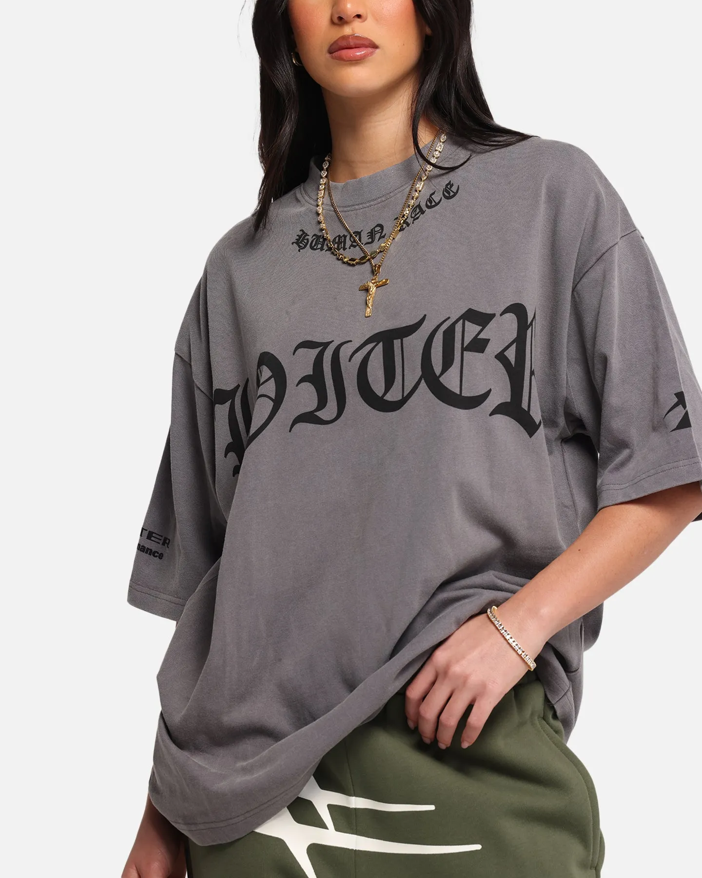 Loiter Biker Vintage T-Shirt Vintage Charcoal